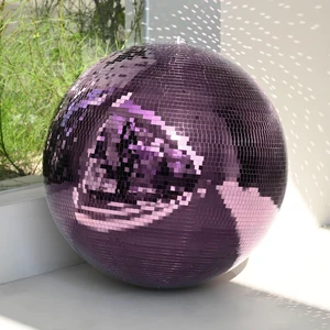 Yescom 24" Purple Large Disco Ball Big Mirror Ball Hanging for Prom Party Bridal Shower Mardi Gras Floats Bar Masquerade Royal Theme Decoration Yescom 24" Purple Large Disco Ball Big Mirror Ball Hanging for Prom Party Bridal Shower Mardi Gras Floats Bar Masquerade Royal Theme Decoration