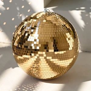 Yescom 12" Champagne Gold Large Disco Ball Hanging for Wedding Party Big Mirror Ball for Dance Floor Gatsby Studio 54 Theme Birthday Anniversary Decoration Yescom 12" Champagne Gold Large Disco Ball Hanging for Wedding Party Big Mirror Ball for Dance Floor Gatsby Studio 54 Theme Birthday Anniversary Decoration