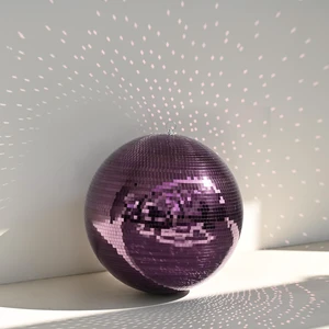 Yescom 16" Purple Large Disco Mirror Ball Hanging for Prom Party Decoration Bridal Shower Mardi Gras Floats Bar Masquerade Royal Theme Yescom 16" Purple Large Disco Mirror Ball Hanging for Prom Party Decoration Bridal Shower Mardi Gras Floats Bar Masquerade Royal Theme