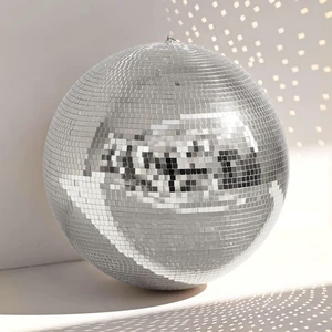 Yescom 16" Silver Large Disco Mirror Ball Big Hanging Decor 70s 80s Party Wedding Bachelorette Groovy Photo Booth Retro Glam Nightclub DJ Stage Yescom 16" Silver Large Disco Mirror Ball Big Hanging Decor 70s 80s Party Wedding Bachelorette Groovy Photo Booth Retro Glam Nightclub DJ Stage