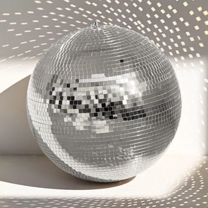 Yescom 20 Inch Silver Large Disco Mirror Ball Big Hanging for 70s 80s Party Wedding Bachelorette Groovy Photo Booth Retro Glam Nightclub DJ Stage Yescom 20 Inch Silver Large Disco Mirror Ball Big Hanging for 70s 80s Party Wedding Bachelorette Groovy Photo Booth Retro Glam Nightclub DJ Stage