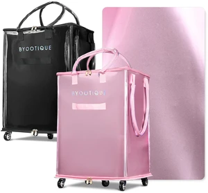 Byootique 145L XLarge Tote Bag on 5 Wheels 3 Carrying Ways 2 Pack Waterproof PU Byootique 145L XLarge Tote Bag on 5 Wheels 3 Carrying Ways 2 Pack Waterproof PU