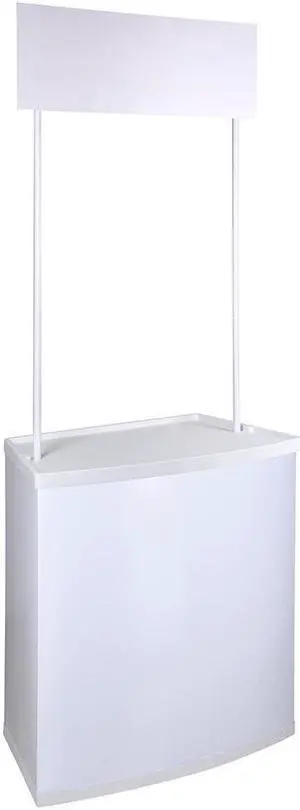 Portable Promotion Counter Table Booth Kiosk Trade Show Display Banner Stand