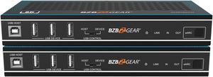 BZBGEAR 8K 60fps (4K@120) HDMI Extender with IR/eARC/ARC/PoC/RS-232/Ethernet/USB and Audio Embedding/De-embedding up to 330ft