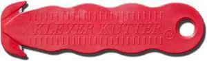 Klever Kutter KCJ-1R Safety Box Cutter, Red, 100-Pack