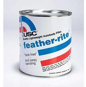 U. S. Chemical & Plastics USC 21335 Feather-Rite Autobody Filler - 1 Quart
