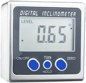 ELECALL Digital Inclinometer Mini Bevel Box With Three Surface Magnets Angle Level Ruler Measures Electronic Protractor