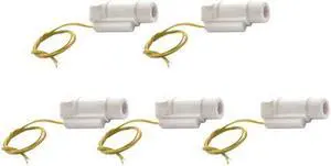 ELECALL 5pcs Small Piston TypePlastic Float Switch Water Level Controller Sensor 110V EFS-03P