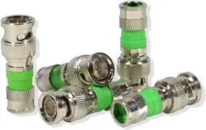 200 pack BNC Compression Connector Adapter for RG59 Coax Cable CCTV Camera