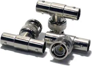 10 pack BNC 1 Male to 2 Female T Type Splitter CCTV
