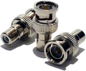 25 pack BNC Male to RCA Female Connector Adapter Coaxial CCTV