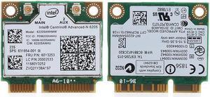 1 Set Dual band 300M For Intel 6205 Wireless Wifi Mini PCI-E Wlan Card For HP 8570W 8470W