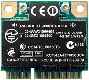 Card for HP Ralink RT3090BC4 802.11b/g/n WiFi N+ BT Bluetooth PCI-e Card SPS: 602992-001