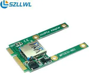 Notebook Mini PCI-e to USB adapter PCI e USB2.0 interface half-height full-height PCI-e expansion card