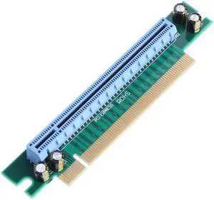 Express Riser Card PCI-E Express 16X 90 Degree Adapter Riser Card for 1U Computer Server Chassis Contain Gold Finger