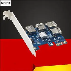 Riser Card PCI-E USB 3.0 PCIe Port Multiplier Card PCI express PCIe 1 to 4 PCI-E to PCI-E for BTC Miner Mining Machine Devices