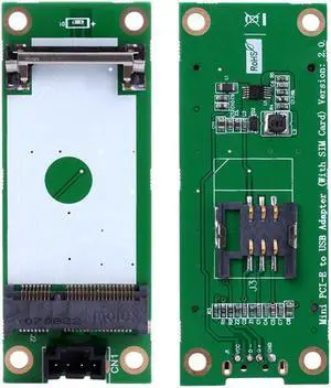 Mini PCI PCI-E Express to USB Interface With SIM Card Adapter 180 Degree