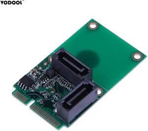 2 Ports Mini PCI-E PCI Express to SATA Cable 3.0 Converter Hard Drive Extension Card Computer Components High Speed Add On Cards