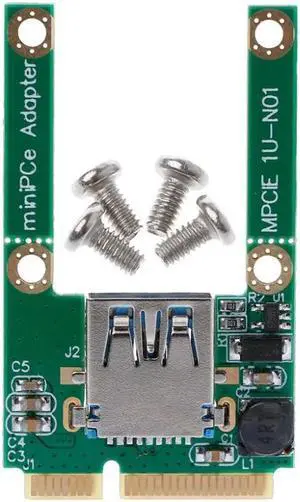 1 Set Mini PCI-E PCI-Express Card To USB 2.0 Male Converter Adapter Card USB 2.0 to Mini PCI E Adapter Converter With Screws