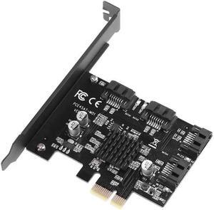 4 ports SATA 3.0 SSD PCI-e Card 7Pin SATA III 6Gbps Port Multiplier to PCI Express Expansion Controller card