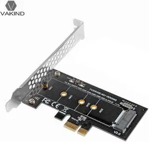 VAKIND PCI-E 3.0 x1 to M.2 NGFF M Key Slot Converter Adapter and Low profile brack Laptop Accessories for Samsung PM961, 960EVO