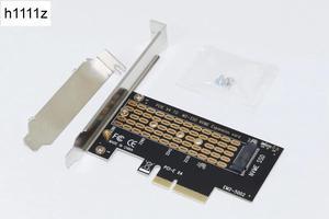 PCI-E PCI Express 3.0 X4 to NVMe M.2 M KEY NGFF SSD PCIE M2 Riser Card Adapter Support 2230 2242 2260 2280 Size NVMe M.2 SSD