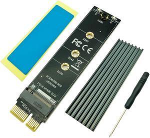 PCI-E PCI Express 3.0 X1 to M.2 M KEY Interface NVMe SSD PCIE M.2 Riser Card Adapter Heatsink SSD 2230 2242 2260 2280 Full Speed