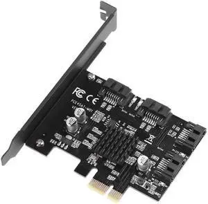 4 Ports SATA 6G PCI Express Controller Card PCI-e To SATA III 3.0 Converter Support Low Profile Bracket SATA3.0