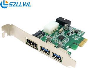 USB3.0 Expansion card PCI-E PCI express eSATA built-in 19 pin USB3.0 PCI-E Riser adapter add on cards