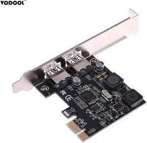 2 Ports 5Gbps Superspeed USB3.0 PCI-E PCI-Express X1 Host Controller Card Adapter PCI-E USB Expansion Card