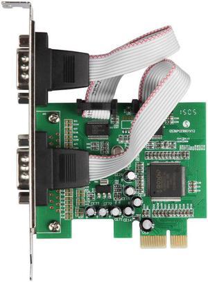 RS232 RS-232 Serial Port COM & DB-9 Serial to PCI-E PCI Express Card Adapter Converter MCS9922CV Chipset