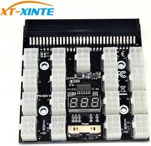 PCI-E 17x 6Pin Power Supply Breakout Board Adapter Converter 12V for Ethereum BTC Antminer Miner Mining HP Server PSU GPU