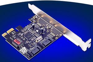 2 Ports SATA 2.0 PCI-E Raid Controller Card SIL3132 Chipset for Silicon RAID 0 1