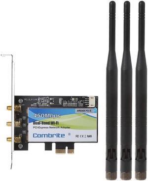 PCI-E 2.4G+5G Dual Band Wifi 300/450M PCI-Express Wlan Card For INTEL6300 AR5008