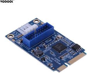 Mini PCI-E To USB 3.0 19Pin Header 2 Port Expansion Card Computer PC Components PCI Express USB3.0 Converter Card Adapter