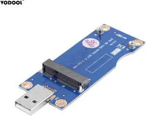 Mini PCI-E Wireless WWAN To USB Card Adapter With SIM Card Slot WWAN/LTE Module 52Pin USB 2.0 Transfer Cards Adaptor