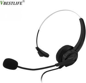 2.5mm Telephone Headset Call Center Operator Monaural Headphone Customer Service Ordinary Landline Voice Call Chat Headphones