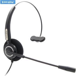 Sale   Hands- Corded Headset Call Center RJ9 Monaural Telephone with 4-Pin RJ9 plug for Desk Phone Telephone