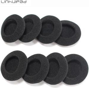 Linhuipad 50pcs Foam Ear Cushions 55mm headphone Earpads 5.5cm size for call center headphones