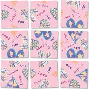 B Dazzle Hearts Scramble Squares 9 Piece Puzzle B Dazzle Hearts Scramble Squares 9 Piece Puzzle