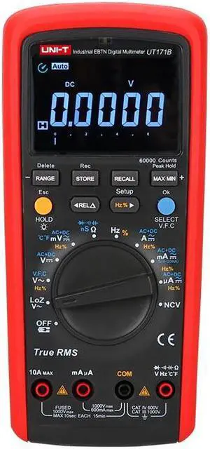 UNI-T UT171B Industrial True RMS Digital Multimeter 60KCounts Admittance nS Temperature AC LoZ Measure EBTN LCD USB Interfac UNI-T UT171B Industrial True RMS Digital Multimeter 60KCounts Admittance nS Temperature AC LoZ Measure EBTN LCD USB Interfac
