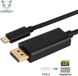 USB C Type C To DP Cable 4K USB 3.1 Thunderbolt 3 Male To Male DisplayPort Adapter For MacBook Pro ChromeBook Pixel 950 XL LG G5