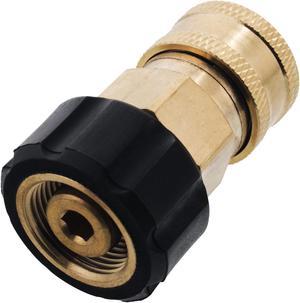 Erie Tools Pressure Washer 3/8in. Female NPT to M22 Quick Connect Socket Coupler 14 mm