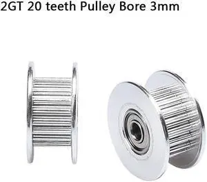 3D printer  2GT 20 teeth wheel Perlin passive idler pulley wheel  GT2 Pulley 16/20 Without Teeth Teeth Timing Gear 3D Printers