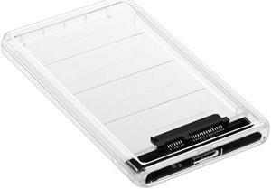 Transparent HDD Case 2.5 inch USB3.0 to Sata 3.0 Tool Free 5 Gbps Support 2TB UASP Protocol Hard Drive Enclosure caddy