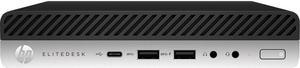 HP EliteDesk 800 G4 Mini PC 8GB 256GB SSD Core i5-8500T 2.1GHz Win10P, Black