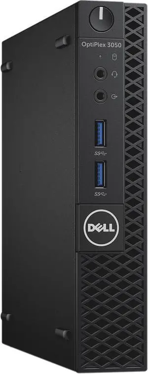 Dell Optiplex 3050 MicroTower 8GB 256GB SSD Core i7-6700T 2.8GHz Win10P, Black