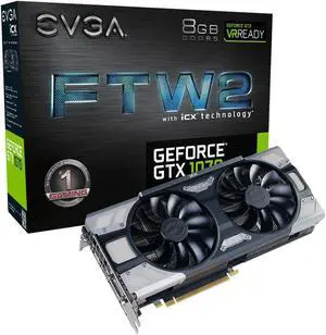 EVGA GeForce GTX 1070 FTW2 Gaming Video Card 8GB GDDR5