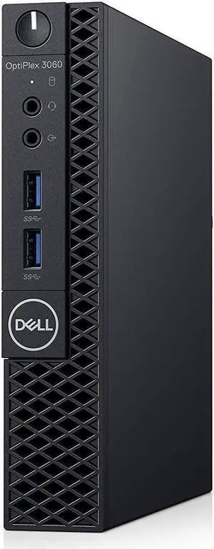 Dell Optiplex 3060 Intel Core i5-8500T X6 3.5GHz 8GB 256GB SSD Win10, Black