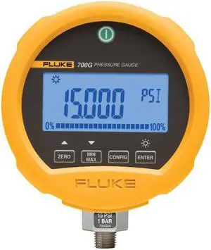 FLUKE FLUKE-700G06 Digital Test Compound Gauge, -12 to 0 to 100 psi, 3 3/4 in